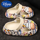 迪士尼（DISNEY）儿童洞洞鞋2025夏季新款男童凉鞋防滑小童男孩包头沙滩鞋宝宝软底 小熊 24