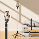 1,7M Mobiltelefon Selfie-Stick verlängert Bluetooth integriert in Schönheit Füllung Light Fernbedienung Multifunktion Live-Desktop-Stativ mit verlängertem Stil mit Licht