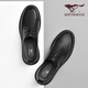 Seven Wolves official men's toe layer cowhide leather shoes men's casual shoes business workplace formal shoes men's black 40