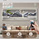 Famille Chengzai Il wanshixing LED Light Luxury Living Room Decorative Painting Sofa Fandle Murd Painting Painting Simple Modern haut de gamme Z6196 150 * 50cm (Convient pour environ 1,6 mètres 2 mètres)