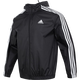 阿迪达斯 （adidas）外套男装 25夏季新款运动服跑步健身训练透气休闲连帽夹克上衣 梭织外套/黑色/紧口袖口 晒图返1 S
