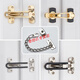 CLCEY room indoor hotel hotel door lock anti-theft buckle window door buckle door bolt anti-lock buckle insurance buckle anti-theft chain dormitory 6630 anti-theft buckle nickel brushed wire