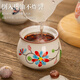 AILUKI Japanese ceramic seasoning jar three-piece combination seasoning jar salt shaker home kitchen seasoning box combination set spicy mix-and-match three-piece set + spoon tray