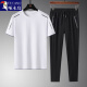 
Woodpecker (TUCANO) summer ice silk quick-drying short-sleeved T-shirt men's sports suit young middle-aged and elderly casual loose dad top t T8802 dark blue K719 [short-sleeved + trousers] 3XL (155-170Jin [Jin equals 0.5 kg])