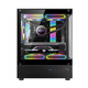 SUMTAX Xuanwu MINI gaming computer desktop main box vertical air duct air cooling/M-ATX motherboard/240 water cooling/270 sea view room/4090 graphics card new model-Xuanwu MINI-black USB2.0 acrylic side view