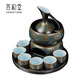 Yanhetang Chinese-style liquor wine set, high-end exquisite ceramic wine cup, household wine warmer, gift for elders and leaders, ancient wine set (style 1)