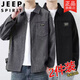 
Jeep (JEEP) 2025 autumn fashion Japanese jacket men's American retro outerwear shirt couple versatile work clothes 6628 corduroy [Khaki] single piece M