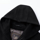 DK High-End-Herrenhäuser-Wollmantel Herren Winter mit mittlerer Länge doppelseitiger Wollwehrtermine verdickte Liner Wollmantel Schwarz XL 180