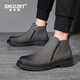 Snguny High-End Light Luxury Brand Martin Boots Herren 2024 Herbst und Winter Neue Kurzstiefel Herren Retro Lederstiefel Britische Männerschuhe Grün 38