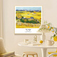 Yihuanyu Van Gogh Harvest Mural Oil Painting Style Living Room Decoration Painting Monet Famous Painting Modern Simple Sofa Background Wall Hanging Painting