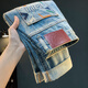 Qianji (Qianji) Hochwertige Herren Jeans American Casual Modemarke Loose Slim Harem Hosen mittel-taistisch, hübsches Männerhosen Blau [HJ16055] 30 Geeignet für Gewicht 122-130jin