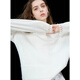 Sancai 2025 Spring New Lazy Style Loose Hollow Round Neck Drop Shoulder Sleeve Sweater Knitwear Pullover for Women