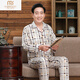 Pyjamas modal d'âge moyen et âgé pour les hommes au printemps et à l'automne Coton mince coton à manches longues Daddy plus taille Old Man Cardigan Home Clothing Set B829 [Contrôle d'accès ouvert] XL [100120jin recommandés [Jin est égal à 0,5 kg]]]