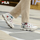 Fila Pea Schuhe Papa Schuhe Frauenschuhe Paarschuhe Sportschuhe 2025 Neue Freizeitschuhe [Männer] Schneewittchen/金白 -sc 43
