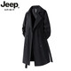 Jeep Spirit Light Luxus High-End Deutsch mittelgroße Windbreaker für Männer Britisch-Stil lässiger Over-Knie-Mantel für Männer lässig neue Produkte Khaki M [Vorschlagen Gewicht 90-120 Jin [Jin gleich 0,5 kg]]