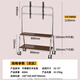 ProPre TV Mobile Stand 32-100 inches Universal TV Floor Stand Movable Stainless Steel/Wood Grain Wheels Living Room Bedroom TV Hanging Stand TV Stand 32-75 Inches Selected Stainless Steel/Double-Layer Storage Rack