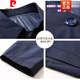 Pierre cardin lapel new jacket for men spring and autumn thin business casual middle-aged daddy suit men solid color jacket 1048 dark blue XL