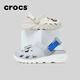 Crocs (crocs) children's worm gear hole shoes comfortable outdoor beach shoes bag toe slippers children's shoes %7C8774 official flagship Atmospheric gray-1FT 33:J1(200mm)