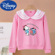 Disney Brand Children's Clothing for Girls and Children's Fashionable Spring 2025 Sweinshirt Swintershirt Spring y Autumn Pure Algody Army Navy Navy Top [Pure Cotton] Collar azul marino-White-S795 140 cm Recomendado 52-62Jin [Jin equivale a 0.5 kg]