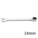 ELECALL fixed head ratchet wrench 14mm industrial household open dual-purpose torx wrench labor-saving ET090114
