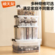 Xitianlong plastic transparent storage box clothing storage box toy storage box outer volume 20L 41.7*30*16.5cm