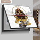 Das dekorative Gemälde der Messkasten, die Schlacht von Buddha, Sun Wukong, hängende Malerei, Blockierung der Verteilungsschachtel, Hauptschalterbox, Wandbild, Affenkönig, 16823+Schwarzer Rahmen, 40*30+Kristalloberfläche+Hanging Model