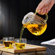 Mesni thickened glass teapot glass tea infuser filter teapot kung fu tea set