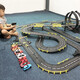 
Shengji two-person racing track car toys children's electric remote control car train track track boy birthday gift 18.1 meters electric track racing 2024 upgrade race 2* electric remote control + 2* hand-crank remote control + 4* remote control
