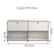 
XMSJ custom-made medieval USM module combination side cabinet stainless steel TV cabinet modern simple ins storage cabinet household use TV cabinet 9227*35*35
