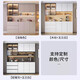 Customized Sideboard moderne einfache Wohnzimmer Wohnzimmer Küche Lagerschrank Tee Schrank Leichte Luxusweinschrank Ess -Sideboard -Stil 12200*40*220 Solid Wood Ecological Board 6 Türen