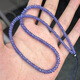 Library selected super 3.5-5mm tanzanite clean rich color glossy disc beads abacus beads DIY bracelet necklace beads 3.5-5.3mm one piece 40cm