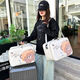 Lohas Travel Bag Women's Hand-on Luggage Setable Trolley Matching Women's Short-distance Portable Boarding Canvas Storage Bag