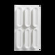 XMSJ6 lightning puff mousse silicone mold French pastry strip middle groove decorative baking mold 6 groove lightning puff mousse mold 1047