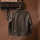 Jeep Spirit Greil en cuir en cuir veste pour la tête de tête pour hommes couches de mouton de mouton veste en cuir belle pour courte veste rétro pour hommes pour hommes à la mode pour hommes xl