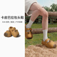 Chedoir2025 new ugly cute Kapibala hole shoes for women in summer thick sole wear lazy indoor bag-toe slippers Kapi brown 36-37 [suitable for sizes 36-37]