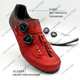Shimano (Shimano) Nouveau RC702 Road Car Lock Shoes Bicycle Riding Shoes Boarc7 Red_Regular 38