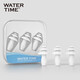 WATERTIME swimming earplugs for men and women, soft and comfortable, silicone material, non-slip, waterproof, otitis media, bathing and swimming equipment, blue, one size fits all