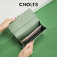 CNOLES蔻一钱包女士2025新款真皮零钱包长款女士钱包多卡位手拿包 浅绿Light Green