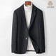 DK Brand Herren-Kleidung 100% reine Wollanzugjacke für Herren doppelseitig Tweed Coat Kurzer Herbst- und Winterstil lässig und vielseitig Mida Green M.