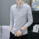 Pei Shiyan 2025 new spring and summer shirt men's long-sleeved plaid slim casual shirt formal men's shirt trendy men's khaki 9922 khaki S (high) quality (70-85Jin Jin is equal to about 0.5 kg)
