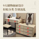 Dressing table bedroom integrated cabinet small apartment dressing table drawer cabinet solid wood slate dressing table storage makeup cabinet white 80cm table + cabinet + cloud mirror + petal chair solid wood three drawer cabinet slate countertop