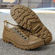 Tushilong 3522 genuine Martin shoes men's non-slip wear-resistant work shoes low top hiking shoes fashionable Liberation shoes casual construction site shoes khaki 41