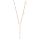 Chuxiao 18K color gold LOVE necklace for women rose gold letter pendant 2024 new clavicle chain 18K color gold LOVE necklace