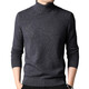 
NOSSKISS luxury high-end brand pure wool sweater for men in winter warmth thickened sweater solid color loose turtleneck base shirt classic black [gift box] thickened M 165