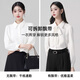 Troman 1-shirt 2-wear no-iron removable bow white shirt women's long-sleeved professional wear formal top interview shirt