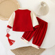 Mädchen Hanfu Anzug Frühlings- und Herbst Neues Baby Geburtstag Einjährige Kleidung Neues chinesisches Kinderwöchentliche Bankettkleidung rot 80 cm