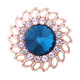 ANST Old Phoenix Gold Store Fashion Men's Brooch Brooch Crystal Shirt Collar Cleece Cuff Sunflower Medal Clip Clip Clip Clip Clip Clip Gold Base Red Crystal