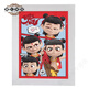 Clcey Nezha 2 Teufel Kinder Sea Diamond Malmalerei Kinder handgefertigtes DIY -Material Pack Diamond Aufkleber Diamant Stickerei 5d Young 7371 Holzrahmen + Werkzeuge + Farbbox