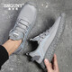 Snguny High-End Light Luxury Brand Casual Schuhe für Männer neue atmungsaktive Sport-Laufschuhe für Männer weiche alleinige Netzschuhe für Männer schwarz 9889 38