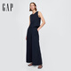Gap Women's Clothing 2025 Summer NUEVO Cotton Pure Cotton Pure Microelastic Flowe Comfort Top American Versión 741726 Navy S Código Americano L Código Asiático 165/88a